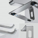Crong laptop stand AluBench Aluminum, silver