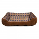 Soft bed sofa for a dog 75 x 58 x 19 cm size. L (brown)