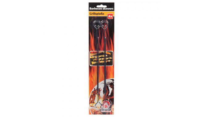 BBQ - szpikulce do szaszłyków w całości metalowe 24 cm (4szt.)