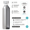 Quokka Solid - Stainless steel double wall vacuum insulated water bottle, portable thermos 510 ml (M