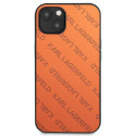 Karl Lagerfeld Perforated Allover - Cover for iPhone 13 mini (Orange)