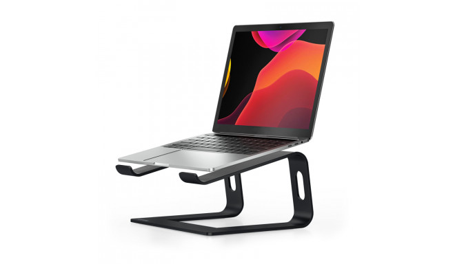 Crong AluBench – Aluminiowa podstawka do laptopa (czarny)