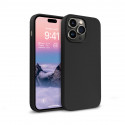 Crong Color Cover Liquid Silicone Case for iPhone 14 Pro Max (Black)