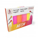 Artico - Set of neon acrylic paints 80 ml 4 colours (Set 2)