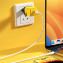 WEKOME WP-U128 - 2x USB-C Super Fast Charge GaN 40W mains charger (Yellow)
