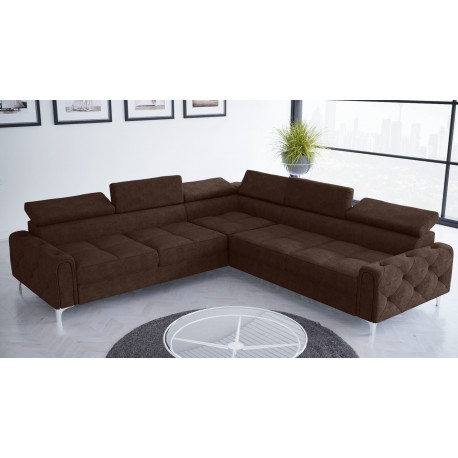 L-kujuline nurgadiivanvoodi Orion I, pruun