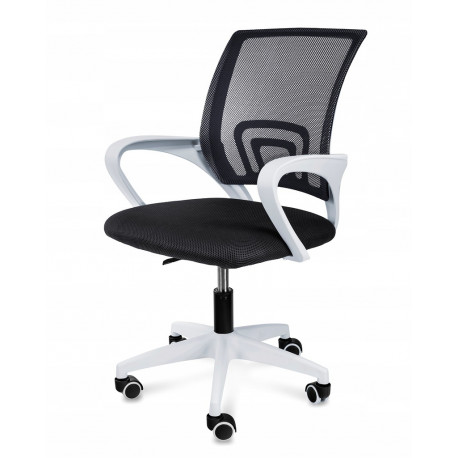 Kontoritool SMART must/valge