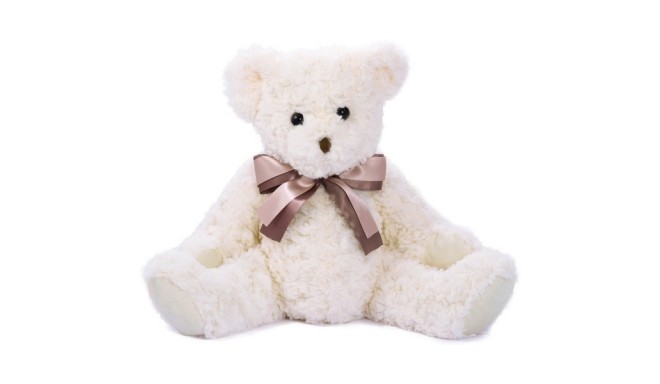 Beppe stuffed toy Bear Luis 20cm, white