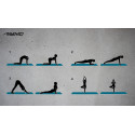 Yoga Mat AVENTO 42MC BLG Print Neoprene 180x60x0,6cm Blue