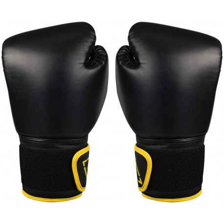 Boxing gloves AVENTO 41BP 14oz black PU leather
