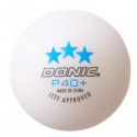 Table tennis ball DONIC P40+ 3star ITTF 3pcs White