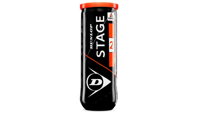 Tennis balls DUNLOP STAGE 2 ORANGE 3-tube ITF