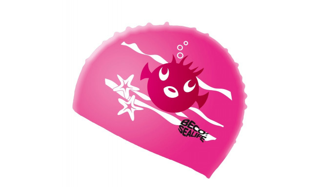 Swimming cap for kid's silicon BECO SEALIFE PE 73942 4 pink