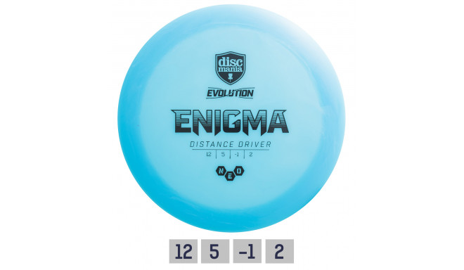 Discgolf DISCMANIA Distance Driver NEO ENIGMA Evolution Blue 12/5/-1/2