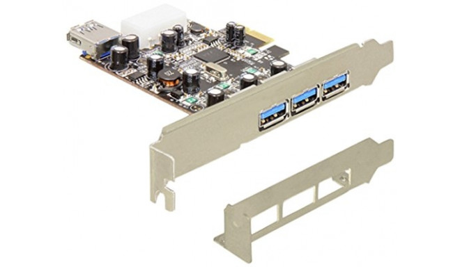 Delock controller PCI-E Card USB 3.0 3x & 1x