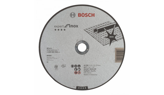 Bosch Cutting disc straight 230mm Inox