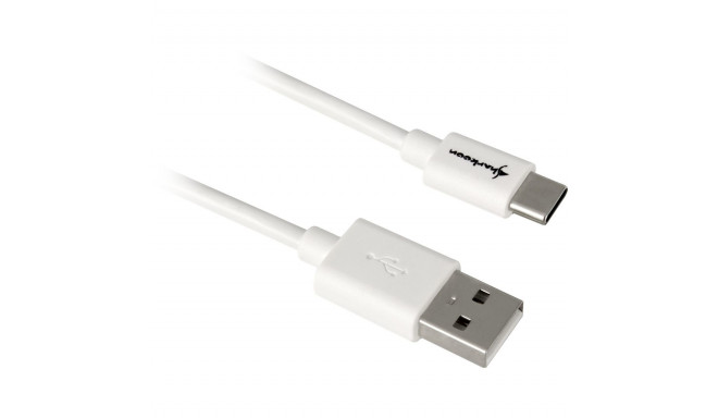 Sharkoon USB 2.0 A - USB C Adapter - white - 2m