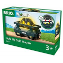 BRIO gold wagon with light - 33896