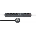 Brennenstuhl Eco-Line Comfort black S 6x plug