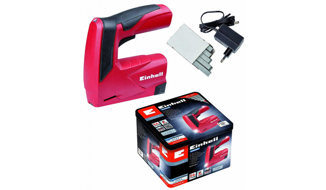 Einhell cordless tacker CT TC-3.6 Li, electric tacker (red / black, Li-ion battery pack 1.3Ah)