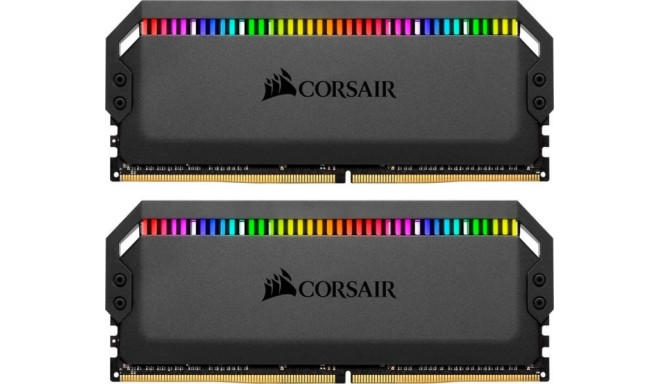 Corsair DDR4 32 GB 3466 - Dual Kit, RAM (black, CMT32GX4M2C3466C16, Dominator Platinum RGB)