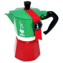 Bialetti Moka Express Tricolore, espresso machine (green / red, 6 cups)