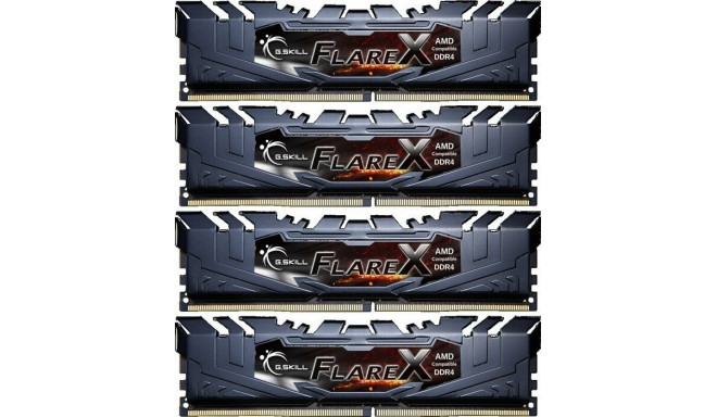 G.Skill RAM DDR4 64GB 3200 CL 16 Quad-Kit Flare X (F4-3200C16Q-64GFX)