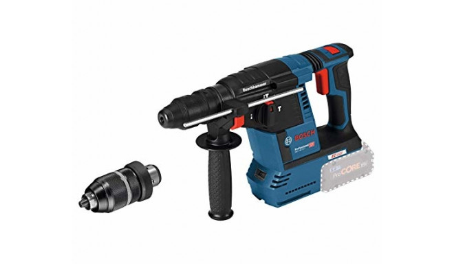 Bosch Cordless Rotary Hammer GBH 18 V-26 F Professional solo (blue / black, without battery and char