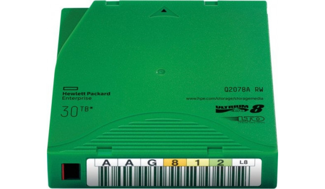 Hewlett Packard Enterprise LTO8 medium 12 TB, streamer medium (green)