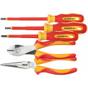 Gedore Red VDE tool kit, 2x pliers + PH + SL, 5 part, tool set (red / yellow)