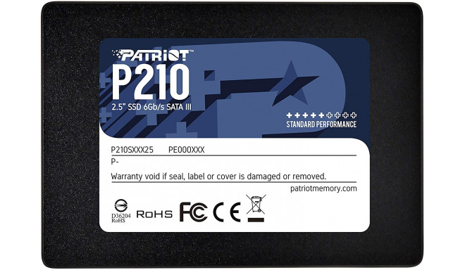 Patriot P210 256 GB, SSD (black, SATA 6Gb / s, 2.5 ")