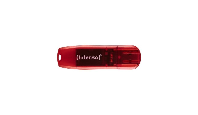 Intenso Rainbow Line 128 GB, USB stick (red, USB 2.0)