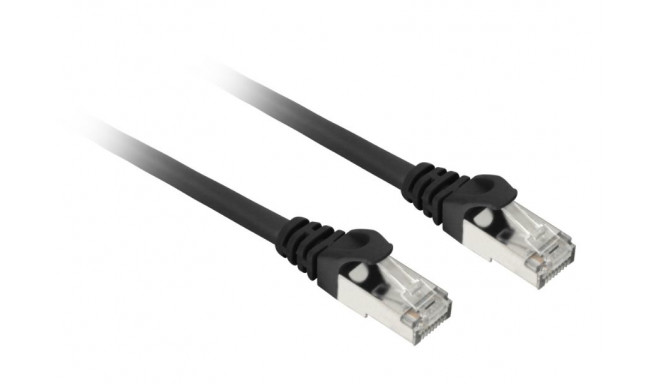 Sharkoon patch network cable SFTP, RJ-45, with Cat.7a raw cable (black, 5 meters)