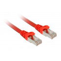 Sharkoon patch network cable SFTP, RJ-45, with Cat.7a raw cable (red, 10 meters)