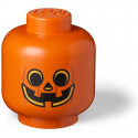 Room Copenhagen LEGO Storage Head "Pumpkin", large, storage box (orange / black)