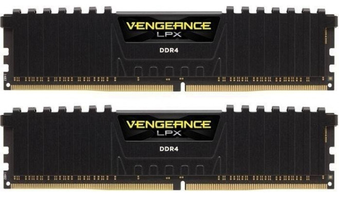 Corsair DDR4 -16 GB -3200 - CL - 16 - Dual Kit, RAM (black, CMK16GX4M2Z3200C16, Vengeance LPX, optim