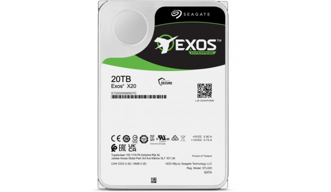 Seagate 20TB ST20000NM007D 7200 SA3 - ST20000NM007D