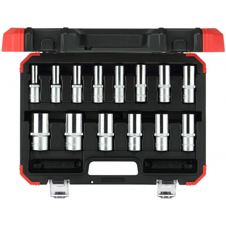 Gedore Red socket wrench set 1/2 hex 10-32 14 pieces - 3300008