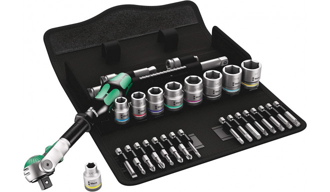 Wera 8100 SB 9 Zyklop Speed ??ratchet set - 3/8 drive, imperial