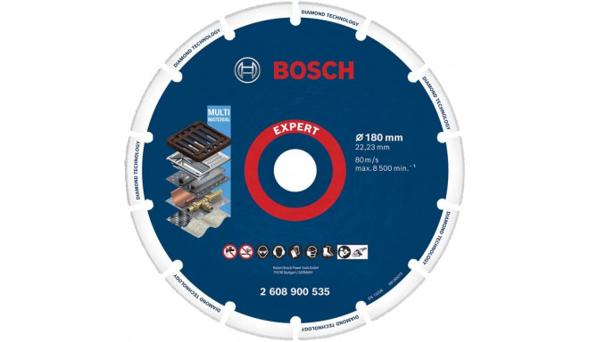 Bosch Powertools diamond cutting disc 180x22.23mm - 2608900535 EXPERT RANGE