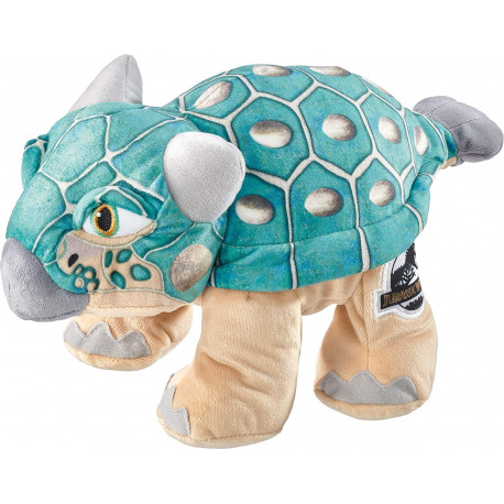 Schmidt Spiele Jurassic World, Bumpy, cuddly toy (turquoise/beige, 27 cm)