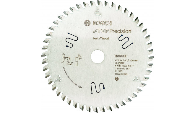 Bosch circular saw blade Top Precision Best for Multi Material (165mm)