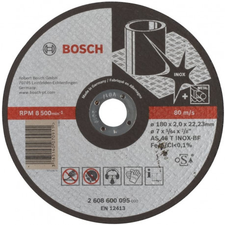 Bosch cutting discs Expert for Inox, 180x2mm, straight (AS 46 T INOX BF)