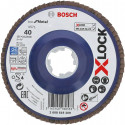 Bosch X-LOCK serrated lock washer X571 Best for Metal, 125mm, grinding disc (O 125mm, K 120, straigh