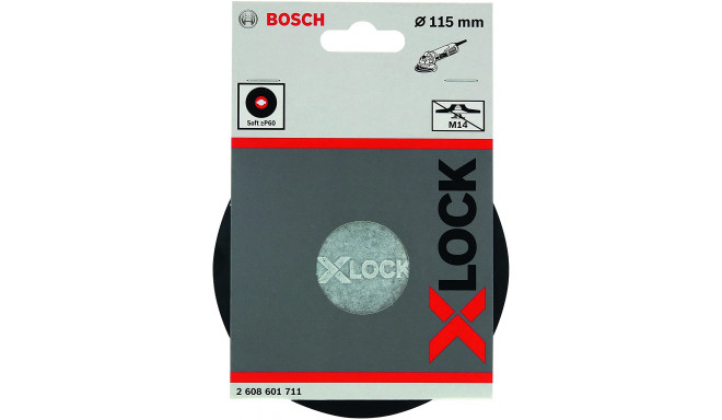 Bosch X-LOCK backing pad soft, O 115mm, sanding pad