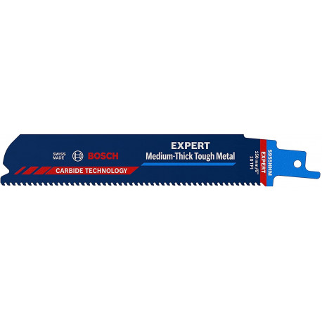 Bosch Expert saber saw blade 'Medium-Thick Tough Metal' S 955 HHM (length 150mm)