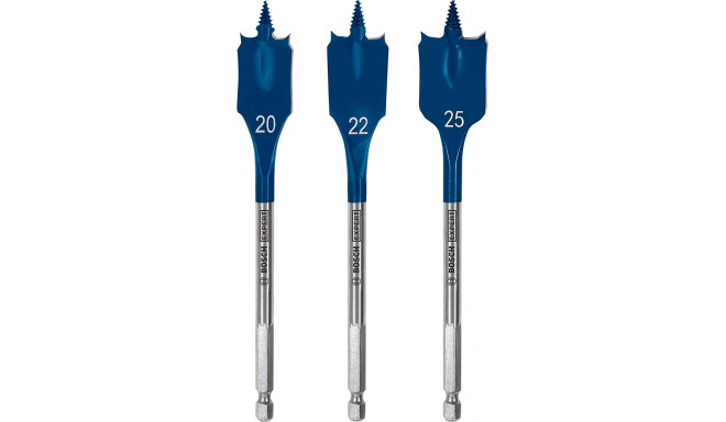 Bosch Expert Self Cut Speed flat drill bit set, 3 pieces, O 20/ 22/ 25mm (length 152mm)