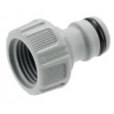 GARDENA tap connector 21mm (G 1/2 ""), tap piece (grey)