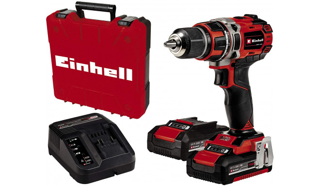 Einhell Cordless Drill TE-CD 18/50 Li BL, 18V (red/black, 2x Li-Ion battery 2.0Ah)