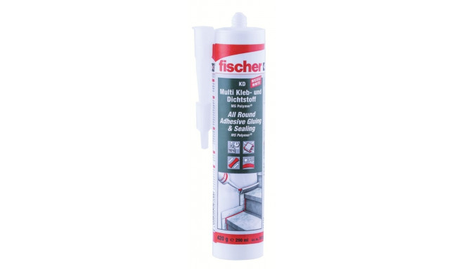 fischer multi adhesive / sealant KD-290, sealant (white, 290ml)